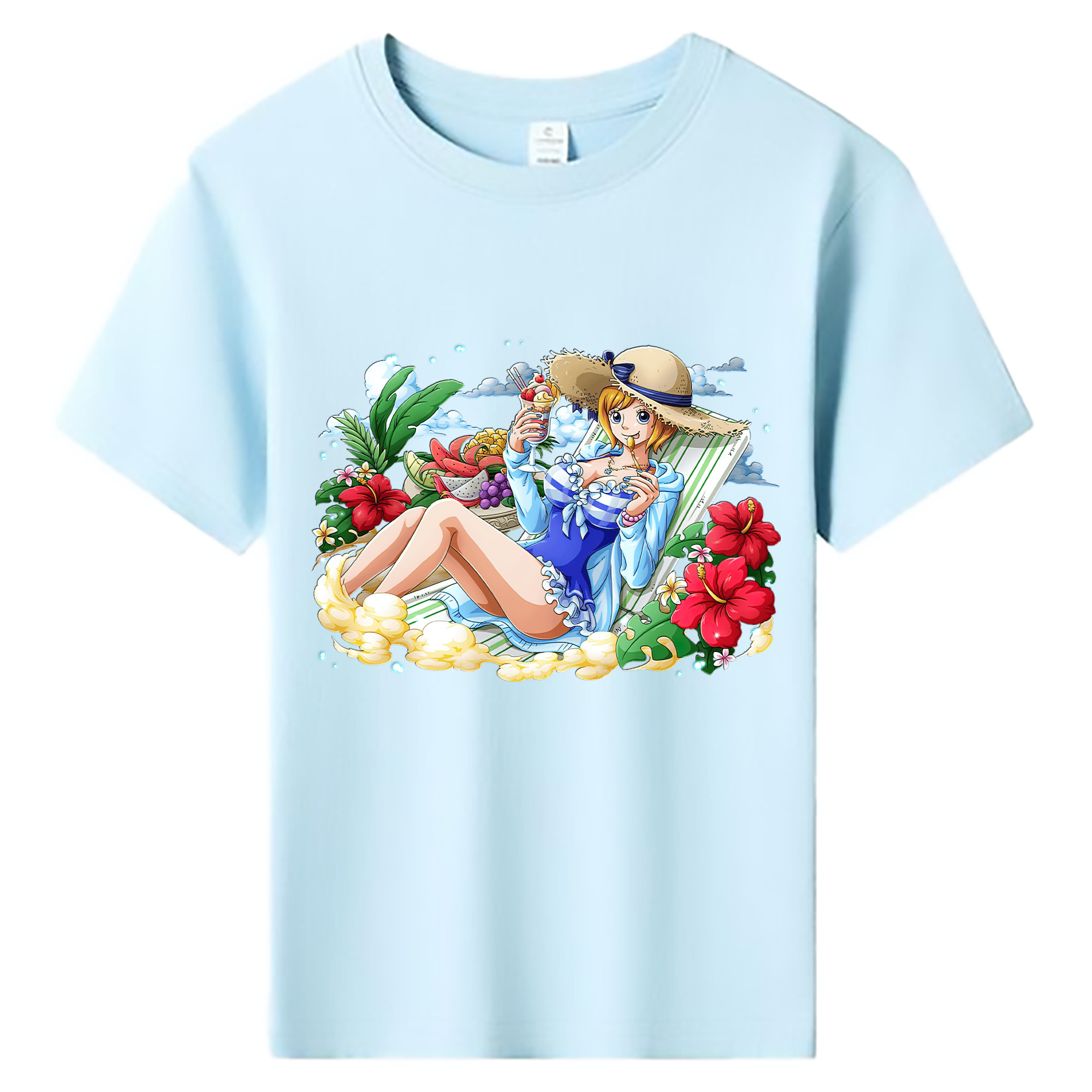 ワンピース ナミ ONE PIECE Nami 綿100％キッズTシャツ（フロントプリント）